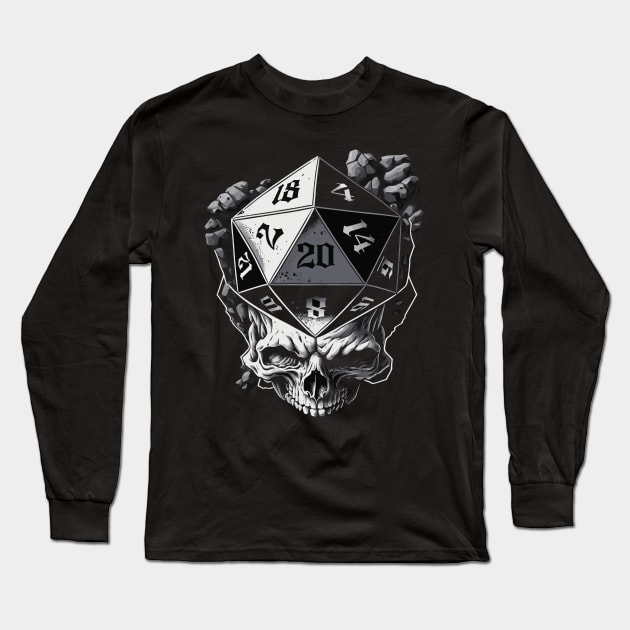 Death Saving Throw Long Sleeve T-Shirt by DesignedbyWizards